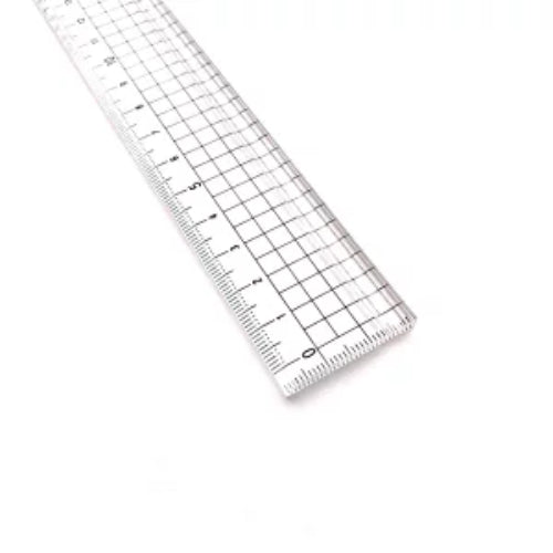 Grid-Marked Groove-Drawing Ruler (Acrylic)