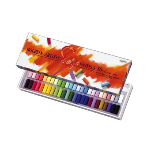Holbein Soft Pastel 50 Colors Set in Paper Box