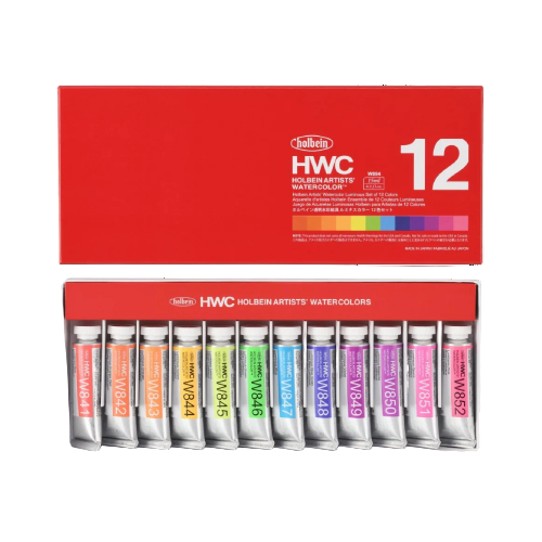 Holbein Artists' Watercolor 15ml Tube X 12 Luminous Colors Set W894
