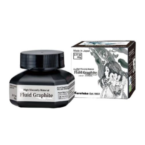 Kuretake Fluid Graphite Ink Paste 60g for Illustration , Calligraphy and Lettering etc