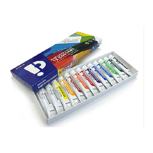 Nicker Fun! Poster Color 12ml x 13 Tubes Set for Educational