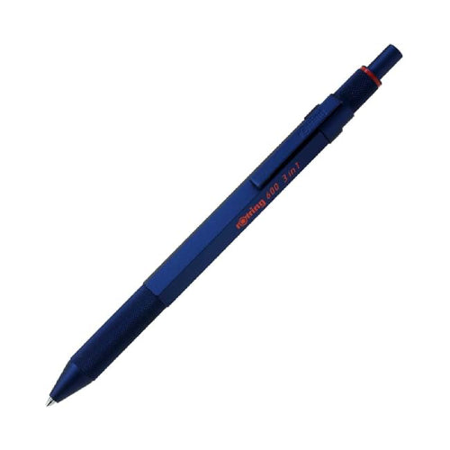Rotring 600 Series 3 in 1 Multi Pen - 0.5mm Mechanical Pencil & Black , Red Ballpoint Pen