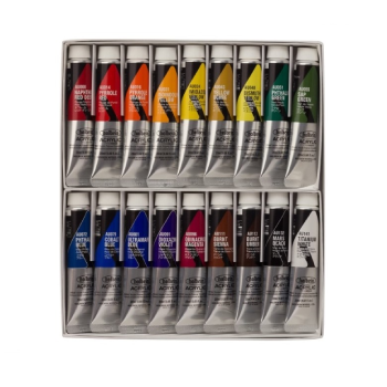 Holbein Artists' Acrylic Colors Heavy Body 20ml x 18ml Set AU993