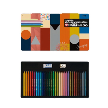 Sakura Coupy Pencils 30 Colors Set - All Made Entirely of Colored Lead (Special Color Select)