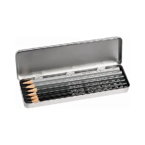 Caran d'ache Grafwood  6 Pencil in Metal Box 775.306