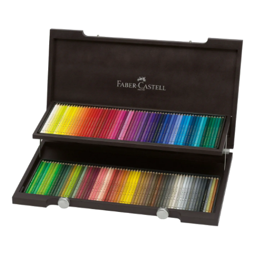 Faber Castell Polychromos Coloured Pencil 120 Colors Set Wooden Box 110013