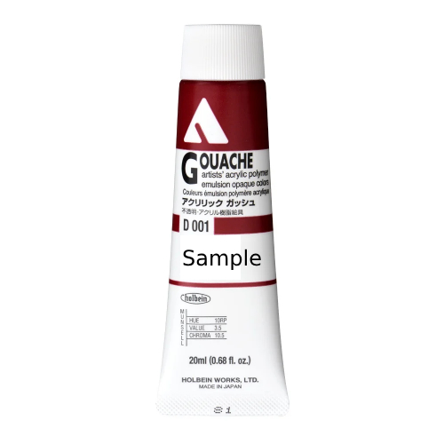 Holbein Artists' Acrylic Gouache Emulsion Opaque Colors 20ml Tube - Standard Color