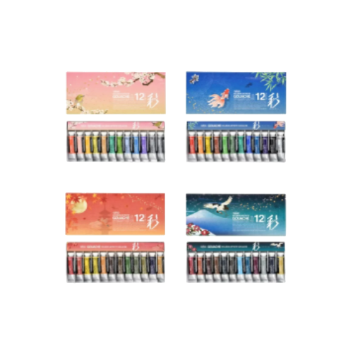 【Stock Only】Holbein Artists' Gouache 15ml X 12 Colors 4 Seasons Set