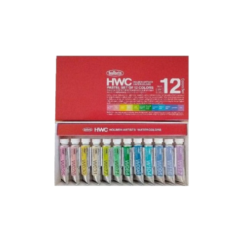 Holbein Artists' Watercolor 5ml Tube X 12 Pastel Tone Set
