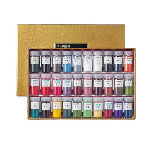 Kissho Iwa Enogu 30 Colors Set - Traditional Japanese mineral pigment