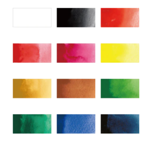 Kuretake Gansai Tambi Watercolor 12 Color Pans Set