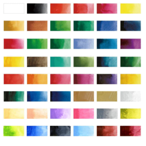 Kuretake Gansai Tambi Watercolor 48 Color Pans Set