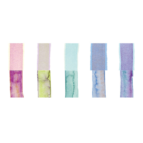 Kuretake Gansai Tambi Aquarell-Set mit 5 Farbnäpfen – Serie Granulierende Farben