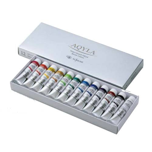Kusakabe AQYLA Water-based Alkyd Colour 20ml x 12 Colors Set
