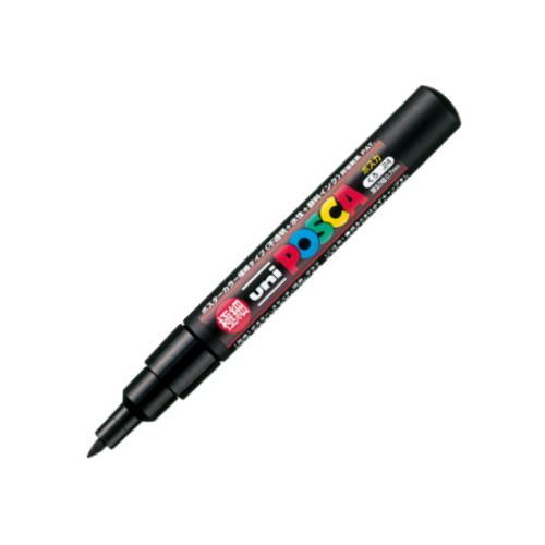Mitsubishi Posca 0.7 mm Opaque Marker - Single 21 Colors Variation PC ...