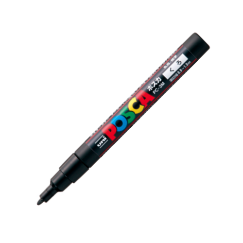Mitsubishi Posca 0.9 - 1.3 mm Opaque Marker - Single 24 Colors Variati ...
