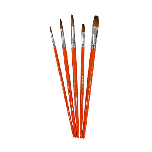 Namura AW Watercolor Brush Round & Flat 5 Set