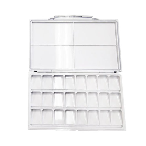 لوحة ألوان مائية من راتنج هولباين ABS مع وعاء قابل للإزالة