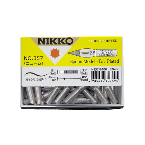 Nikko Iron Kabura ( Saji ) Pen Nib No.357N - 100 Nibs Bulk pack