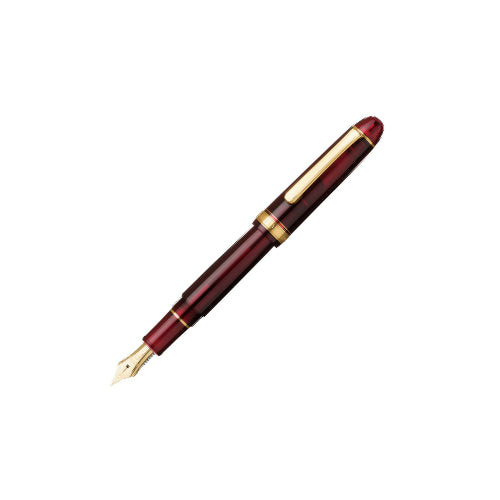 Platinum Fountain Pen #3776 Century Gold Trim 14K Nib - Burgundy Body