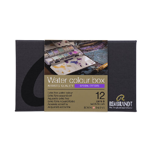 Rembrandt Watercolor Half Pan 12 Colors Special Effect Set