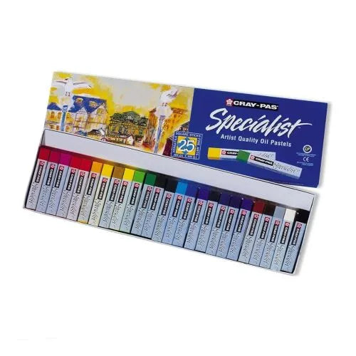 Sakura Cray-Pas Specialist Artist Quality Oil Pastels 25 Colors Set