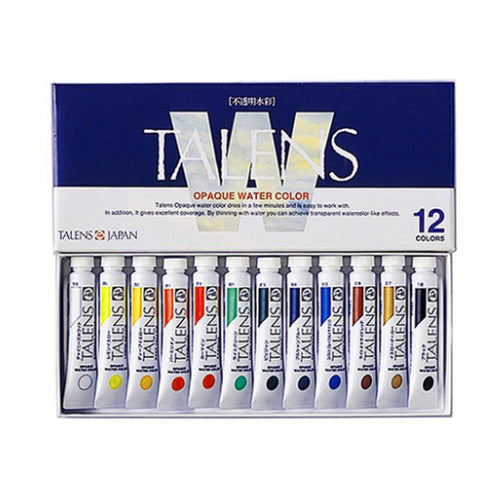 Talens Watercolor Gouache 12ml x 12 Colors Set