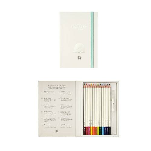 Tombow Color Dictionary "Irojiten" 12 Watercolor Pencils Set