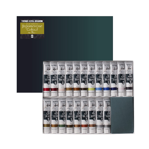 Turner Acryl Gouache Matt 20 ml Tube x 24 Farben Japanesque B Set