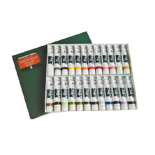 Turner Acryl Gouache Matt 20ml Tube x 24 Farben Japanischesque A Set