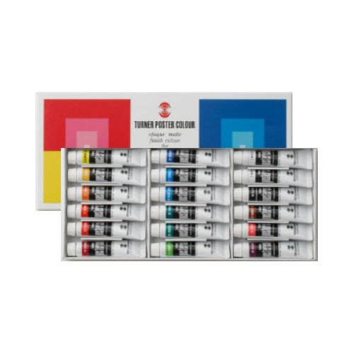 Turner Poster Color 11ml x 18 Tubes Set