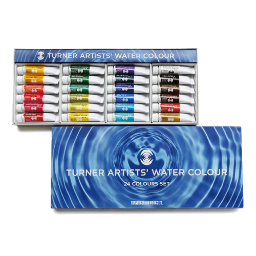 Turner Artists' Watercolour 5ml x 24 Colors Set