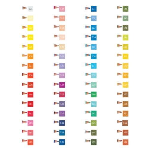 Mitsubishi Pencil Color Pencil for Art Work Design - Uni Color Single 100 Colors Select