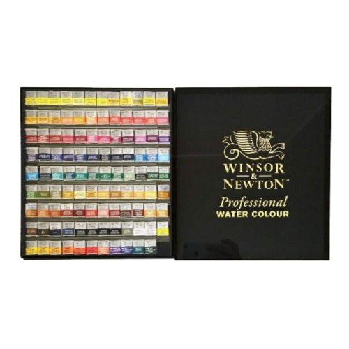 Winsor & Newton Professional Watercolor Half Pan x 108 Colors Set