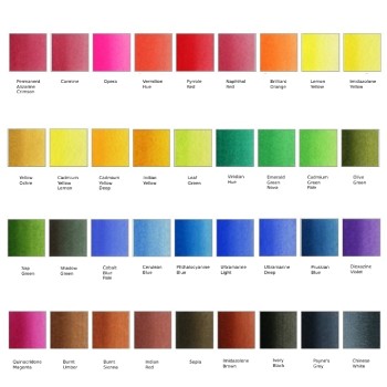 Holbein Pan Color PN698 Color Chart
