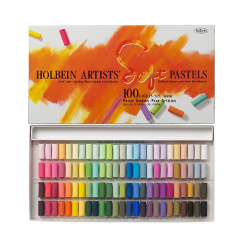 Holbein Soft Pastel 100 Colors Set in Paper Box