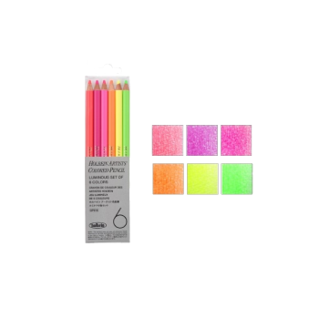 Holbein Artists' 6 Colored Pencil Set - 2 Tone Select ( Luminous & Metallic )