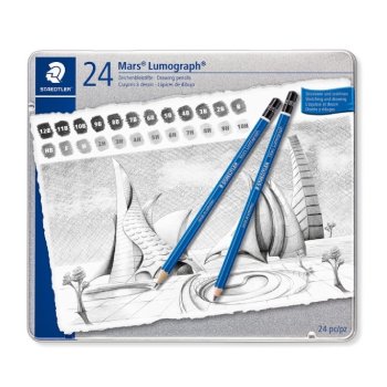 Staedtler Mars Lumograph 24 All Hardness Pencil Set - 100 G24