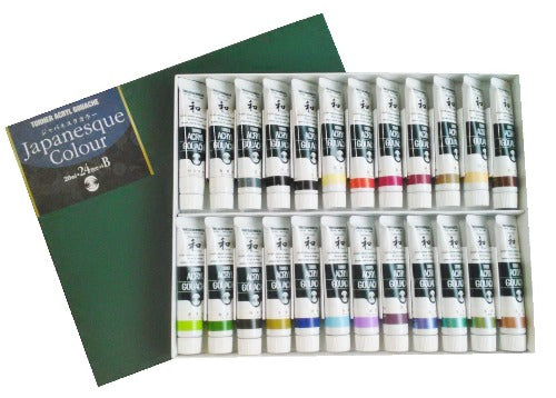 Turner Acryl Gouache Matte 20ml Tube x 24 Colors Japanesque B Set