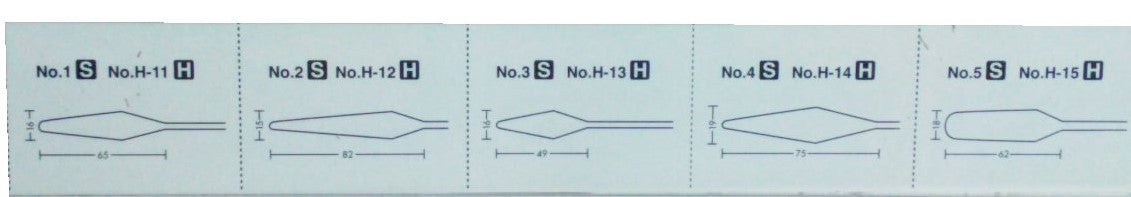 Holbein Malmesser aus Edelstahl, hart – MX-Serie Nr. 11