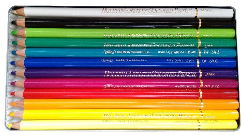 Holbein Artist Colored Pencil Tin Set of 12 - Basic Tones