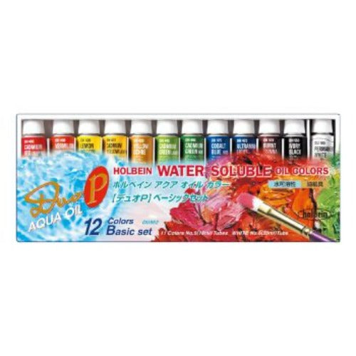 Holbein Water Soluble Oil Color " DUO " 15ml x 11 Color with 20ml White Set DU952