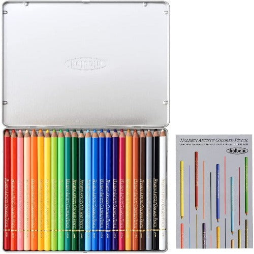 Holbein Colored Pencils 100 color set paper box. – WAFUU JAPAN