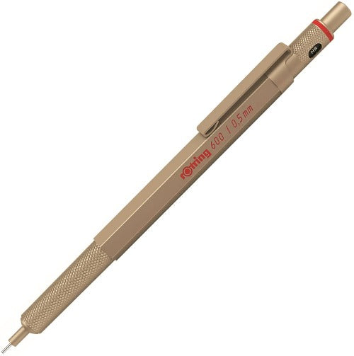 Rotring 600 Series 0.5mm Mechanical Pencil - Gold Body