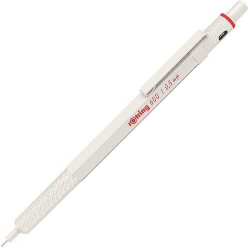 Rotring 600 Series 0.5mm Mechanical Pencil - Pearl White Body