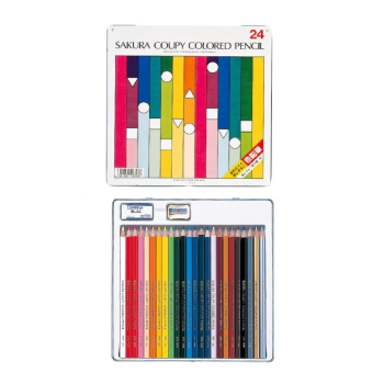 Sakura Coupy Colour Pencils 24 Colors Set - Polymmer Lead