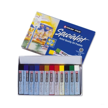 Sakura Cray-Pas Specialist Artist Quality Oil Pastels 12 Colors Set