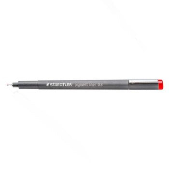 Staedtler Drawing Pen " Pigment Liner Color " 0.3 mm , 12 Colors Select - Pack of 10 Pens