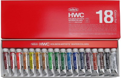 HWC Holbein Artists' Watercolor 5ml Tube Set - 8 Variation