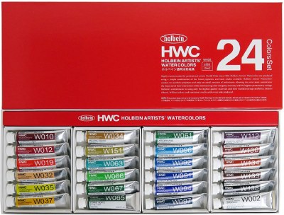 Holbein Watercolor 5ml x 24 Colors Set